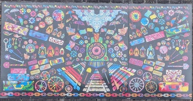 Eccles Station mural